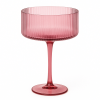 Malibu Plum - Ribbed Coupe Champagne Glass - 10 oz
