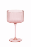 Malibu Blush - Ribbed Coupe Champagne Glass - 10 oz
