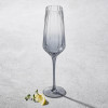 Elegant Smoked - Champagne Flute Glass 9 oz