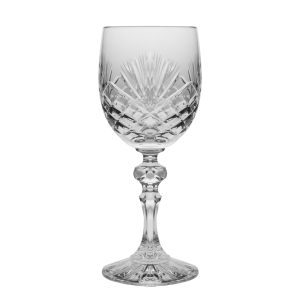 European Hand Cut Crystal - Wine Glass 6 oz