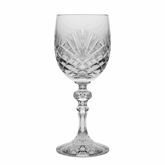 European Hand Cut Crystal - Wine Glass 6 oz