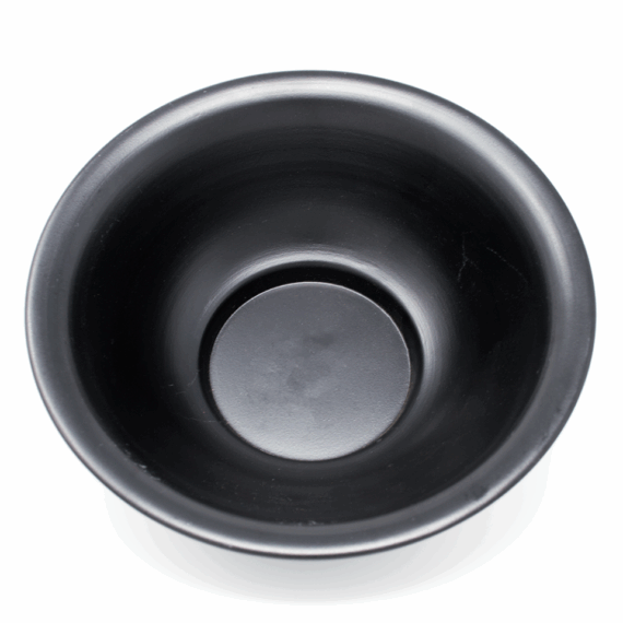 Candle Holder Black Plate