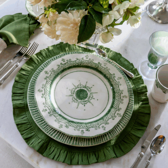Burano Green Plates