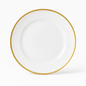 Vintage White with Gold Rim Charger