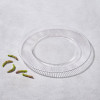 Vikko - Melody, Ribbed Glass Charger with Silver Rim, 13"