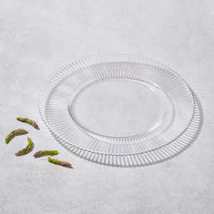 Vikko-DecorMelodyRibbedGlassChargerwithSilverRim1322jpg