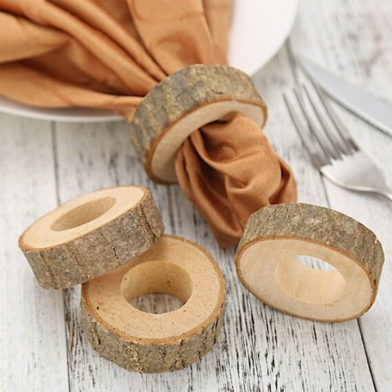Birch Wood Napkin Rings