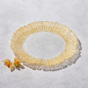 Vikko - Reef, Glass Charger with Folio Gold Rim, 13"