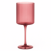 Malibu Plum Ribbed Wine Glass -  11 oz