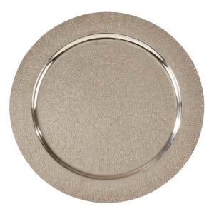 Hammered Charger - Silver 13"