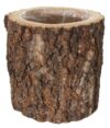 Tree Bark Wooden Vase