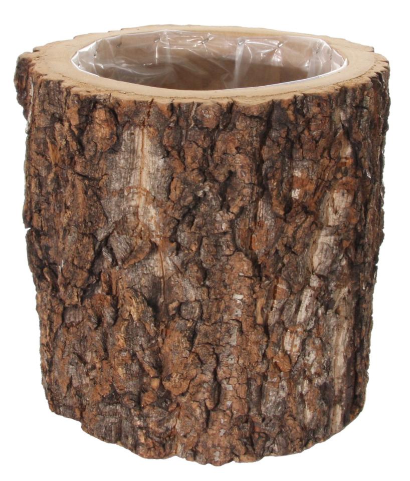 Tree Bark Wooden Vase