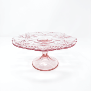 Pink Glass Stands Set