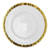 Gold Rim Glass Pattern Charger Plate 13"