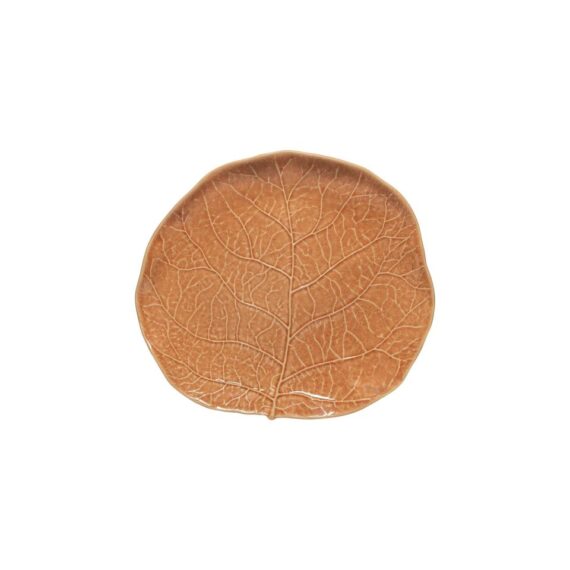 Silvina Terracotta Orange White Plates