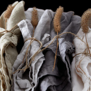 Maria Linen Napkin | Dusk Grey