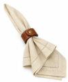 Napkin Ring Leather Tan Brown - 1189