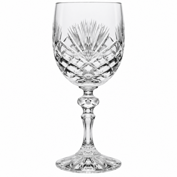 European Hand Cut Crystal - Red Wine Glass 8 oz